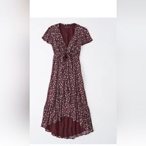 Abercrombie Ruffle Hem Midi Dress